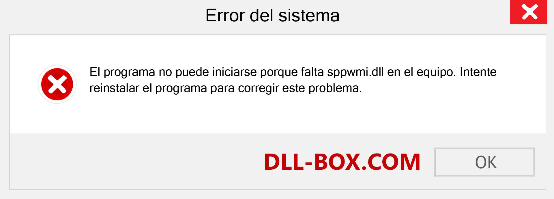 ¿Falta el archivo sppwmi.dll ?. Descargar para Windows 7, 8, 10 - Corregir sppwmi dll Missing Error en Windows, fotos, imágenes